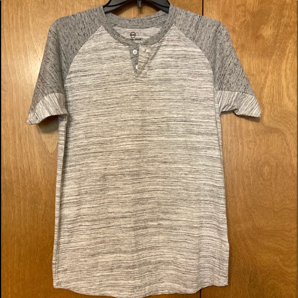 New! Copper Denim short sleeved 2 button casual shirt